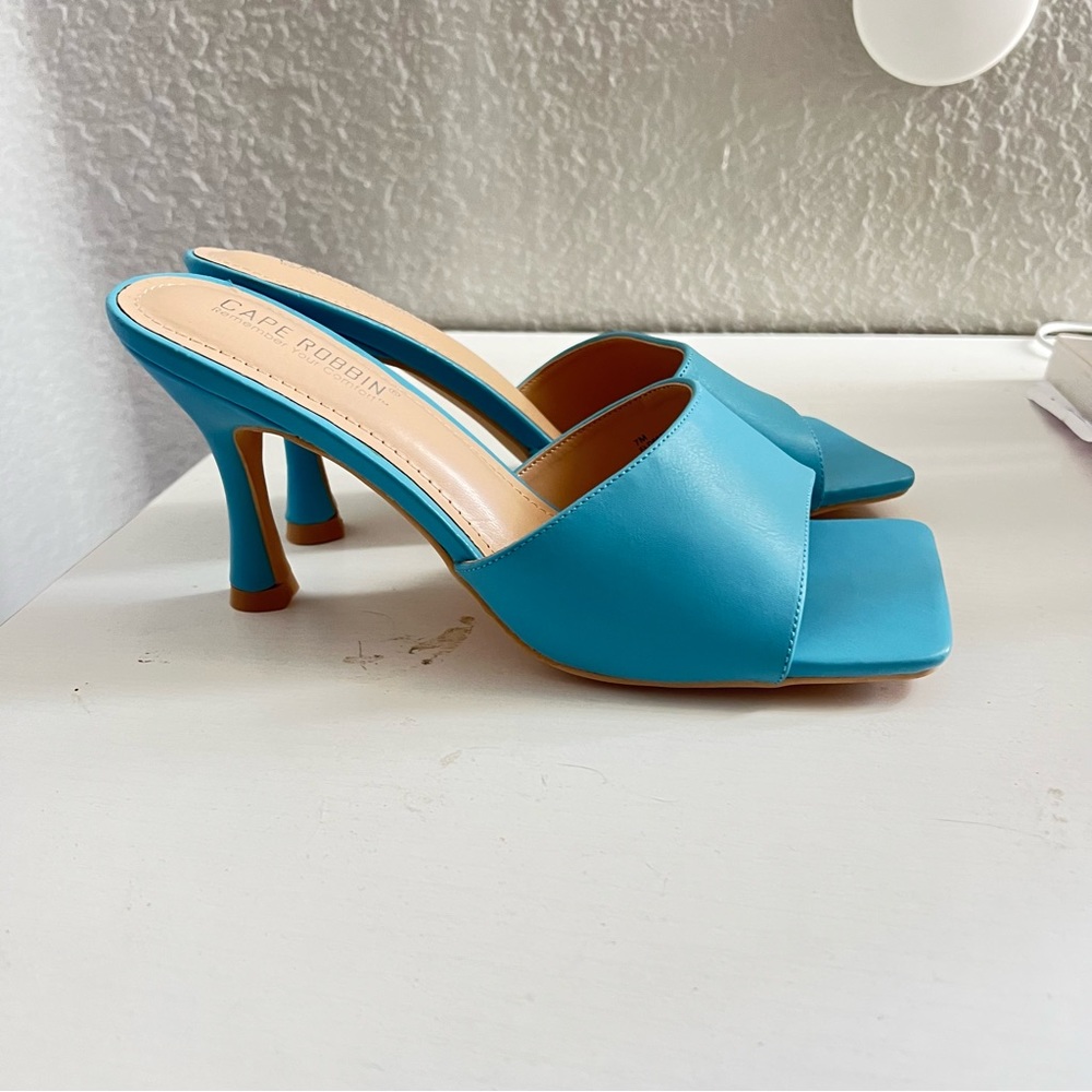 Brand new !!! Bright blue women’s mules
